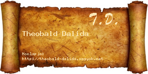 Theobald Dalida névjegykártya